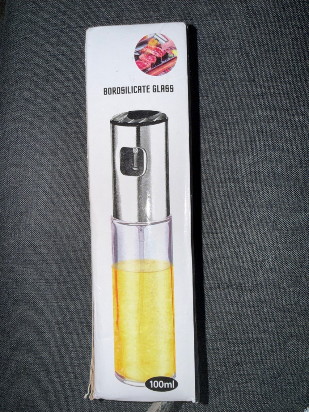 Borosilicate Glass Oil Sprayer - Clear/Yellow